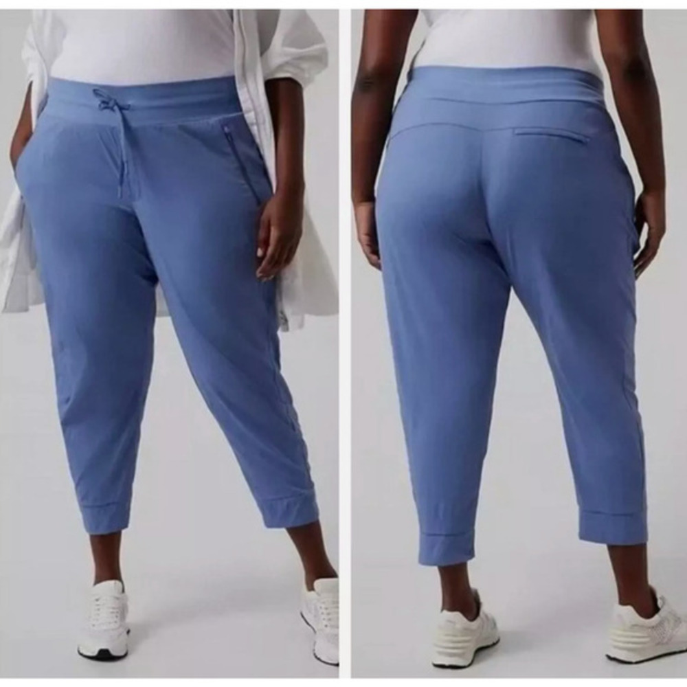 Athleta Trekkie North Jogger Pant Womens Plus Sz 26 Cottage Blue NWT$89 Gorpcore